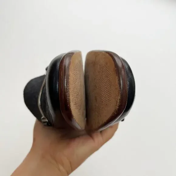 Vintage Donna Karan New York Loafers Wool Leather - Picture 5 of 6